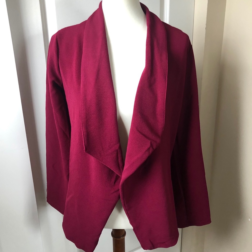 Doublju Maroon Blazer